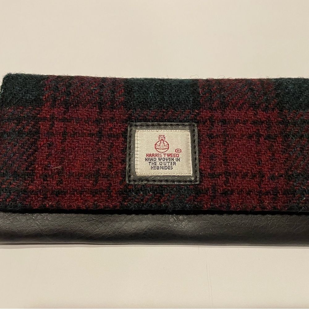 Harris Tweed Red and Black Wallet Excellent condition